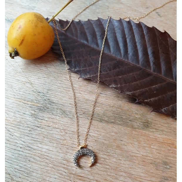 5 Octobre sidabro kaklo papuošalas su deimantais TIGER